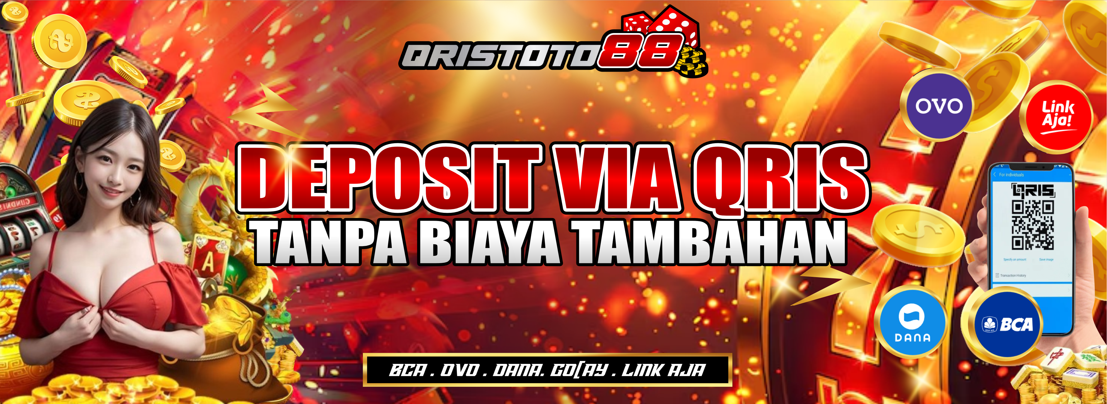 Promo DEPOSIT VIA QRIS TANPA BIAYA TAMBAHAN